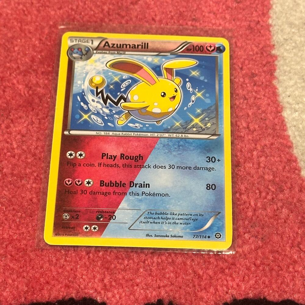 Azumarill #77 – Pokémon Steam Siege [Reverse Holo] – As Pictured